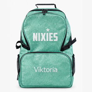 Diseña tus Propias Mochilas Personalizadas con Brillo, Mochila Azul de Poliéster con Logotipo Frontal, Estilo Adulto, para Equipos de Baile, Animación, Adolescentes y Adultos - Product Image 3