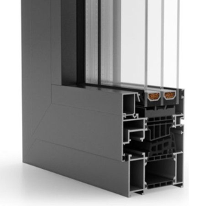 Profilé en aluminium pour systèmes à rupture de pont thermique, adapté aux fenêtres et aux portes, haute durabilité et longue durée de vie - Product Image 2