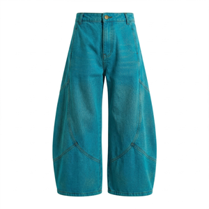Mens Custom Baggy Washed Jeans Wholesale Skinny Fit <b>Denim</b> Pants Ripped Distressed Jeans Manufacturer Private Label Bulk Supply - Product Image 4