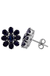 ต่างหูบลูแซฟไฟร์เงินแท้ 92.5 รุ่น KLST-30213 - Product Image 2