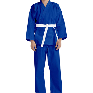 ชุดเทควันโด ผ้าโพลีคอตตอนพรีเมียม ระบายอากาศได้ดี น้ำหนักเบา ทนทาน เหมาะสำหรับการฝึกซ้อม คอวี สำหรับผู้ชายและผู้หญิง - Product Image 1