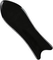 Planche à gratter Gua Sha en corne de buffle lisse, excellent compagnon du rouleau de jade pour la thérapie d'acupuncture SPA - Product Image 4