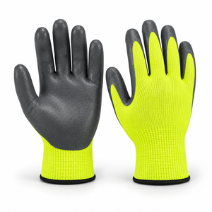 New 10mil Nitrile Coated Anti-Chemical Work <b>Gloves</b> with Textured Grip Anti-Slip Breathable & <b>Moisture</b>-Wicking for Daily Tasks - Product Image 1