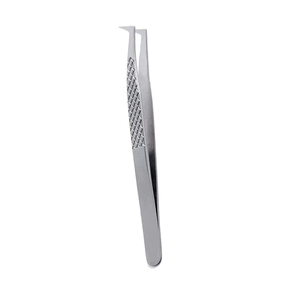 Ensemble de pinces à cils en acier inoxydable Madriq International, pointe incurvée et pointue, outil professionnel pour les cils, pointe fine 10 mm - Product Image 6