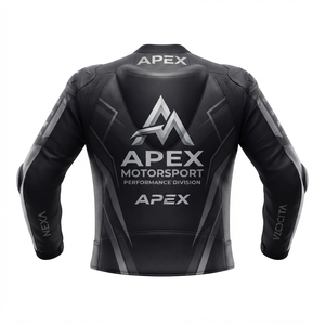 Men’s Cowhide Leather <b>Racing</b> <b>Jacket</b>/Chaqueta MotoCP Style CE Level 2 Armor Motorcycle Track Riding Protective Gear CE - Product Image 2