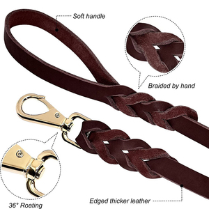 Colliers pour chiens en cuir PU coloré, dernières tendances, accessoires pour animaux de compagnie, vente directe d'usine, motifs unis, colliers en cuir pour chiens. - Product Image 5