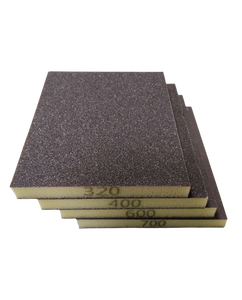 Bloc d'éponge en oxyde d'aluminium grain 320 à 1200 Type de mousse souple à deux côtés pour les travaux de polissage fin - Product Image 4