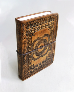 Handmade Vintage Leather Journal Notebook Custom Embossed Travel Diary Sketchbook Writing Journal Gift for Men Women - Product Image 5