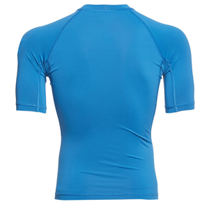 Custom Water Sports Recycled Nylon Rash Guard With UPF 50 Reinforced Seams And Heat Transfer Logo Short Sleeve <b>Compression</b> <b>Shirt</b> - Product Image 6