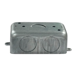 หัวน๊อค1.6มม. หนา3/4นิ้วกล่องไฟฟ้าแก๊งค์ผลิตจากโลหะชุบสังกะสีแบบเดี่ยวพร้อมหูภายนอก - Product Image 4