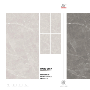 Carreaux de porcelaine modernes raffinés 60x120cm 600x1200mm 24x48 finition brillante grand format surface décorative premium pour intérieur - Product Image 1