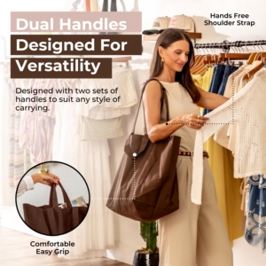 Bolsas de Tela Marrón Personalizables de Aqdas Industries, Capacidad de 20L, Estilo Moderno para Almacenamiento de Alimentos y Artículos Diversos - Product Image 3