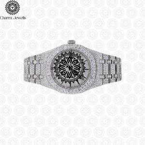 Montre de luxe Charm Jewels en acier inoxydable, cadran rond de 38 mm, cristal saphir, mouvement à quartz, design tendance pour femmes - Product Image 5