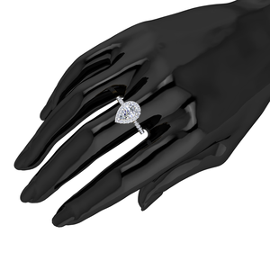 Anillo de Lujo de Diseño Clásico de Oro de 10K para Mujer, Diamante Cultivado en Laboratorio de 1Ct, Claridad VS, Color EF, Corte Brillante, Certificado IGI - Product Image 2