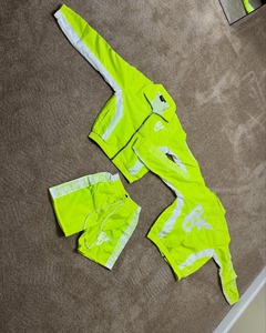 Wholesale Custom Printed Plus Size Nylon Windbreaker <b>Jacket</b> and Shorts Set <b>Summer</b> Streetwear Water Resistant Tracksuit - Product Image 4