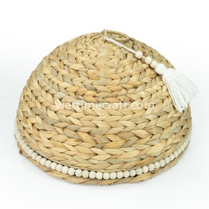 เต็นท์อาหารผักตบชวาทำด้วยมือมีพู่ฝาครอบอาหารเป็นมิตรกับสิ่งแวดล้อมสำหรับบุฟเฟ่ต์และการตั้งค่าโต๊ะรับประทานอาหารขายส่ง - Product Image 3