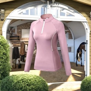 เสื้อขี่ม้าคุณภาพสูงสำหรับผู้หญิง ปรับแต่งได้ ยืดหยุ่น ระบายอากาศ แห้งเร็ว ผลิตจากผ้าสแปนเด็กซ์/โพลีเอสเตอร์ เหมาะสำหรับการฝึกซ้อมและการแสดง - Product Image 5