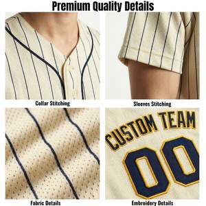 Maillot de baseball personnalisé avec lettrage brodé – Uniformes d'équipe pour jeunes et adultes – Vente en gros – T-shirt en maille respirante – Direct Fabricant - Product Image 4