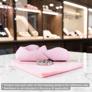 [Sheri Jewels] Simple Band Ring 18K Solid White Gold Natural Diamond F-G Color SI1-2 Clarity Brilliant Cut Wedding Engagement - Product Image 3