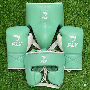 Ensemble de sparring MMA en cuir de vachette de qualité supérieure 2026 pour l'entraînement, fermeture à lacets, séchage rapide, multicolore - Product Image 3