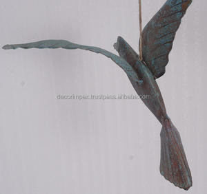 เครื่องประดับนกโลหะประดับโคมไฟเหล็กและทองและเงินโคมไฟตกแต่งเทศกาล - Product Image 5