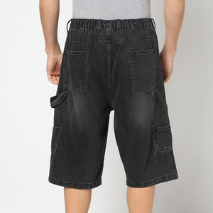 Shorts de Mezclilla Oxford de Cintura Alta con Cordón Ajustable, Ecológicos, 100% Algodón, Transpirables, Cómodos y de Alta Calidad - Product Image 3