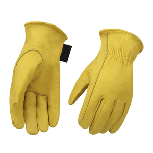 Leather Working <b>Gloves</b> Tough Cowhide Material for Maximum Durability and <b>Long</b> Term Industrial Performance - Product Image 1