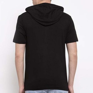 T-shirts à capuche pour hommes, séchage rapide, décontractés, à manches courtes, respirants, personnalisables, unis, en promotion à prix réduit - Product Image 2