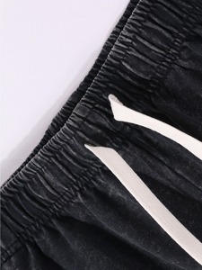 Shorts de Algodón para Hombre al por Mayor, Cintura Elástica con Cordón, Lisos, Casuales, de Verano, Proveedor OEM con Logotipo Personalizado - Product Image 2