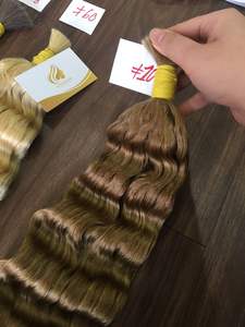 Haute Qualité 100% Non Transformés Vierge Remy Extensions De Cheveux Humains En Vrac Vague Cheveux Bundles Usine En Gros - Product Image 5