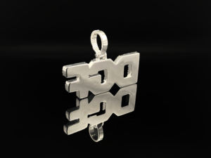 Pendentif Hip Hop en alliage plaqué or personnalisé avec diamants effet goutte d'eau - Product Image 3