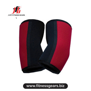 Genouillère en néoprène noir et rose, respirante, universelle, pour la protection et le soutien en haltérophilie - Product Image 6