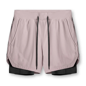 Pantalones Cortos Deportivos de Verano para Hombre, Pantalones Cortos para Correr, Gimnasio, Playa, Cintura Elástica, Bolsillos Laterales, Estampado, Suministro OEM - Product Image 2