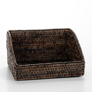 Cesta de ratán con bordes biselados, hecha a mano, para almacenamiento, de ratán natural, moderna, multifuncional, hecha en Vietnam - Product Image 5