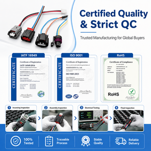 웨이셩 ISO9001:2008 ROHS REACH 자동차 와이어 하네스 케이블 (4-12핀 맞춤형 OEM 공장 직판) - Product Image 3