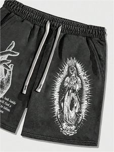 Pantalones Cortos Casuales de Poliéster 100% con Cintura Elástica Media, Estampado Sólido, Venta al por Mayor, Diseños Personalizados con Logotipos, Pantalones Cortos Estampados de Alta Calidad - Product Image 3