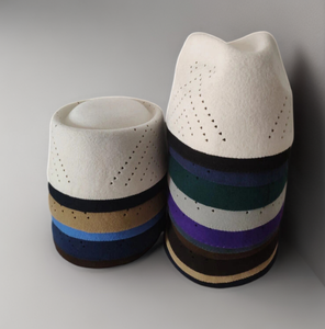 Gorro de Oración Musulmán de Fieltro 100% Lana de Primera Calidad, Kufis Árabe Islámico Kippah con Ribete de Satén, MOQ Bajo - Product Image 5