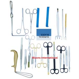 Juego de Instrumentos Quirúrgicos Manuales BISONS para Cirugía Estética y Plástica, Acero Inoxidable, Certificado CE - Product Image 3