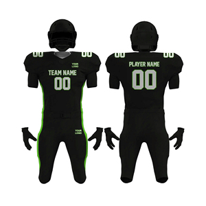 Uniforme de Fútbol Americano Personalizado, Transpirable, de Sarga Estampada, Antibacteriano, 100% Poliéster, Talla Grande, para Equipos - Product Image 1