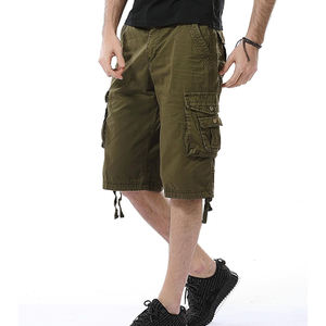 Pantalones Cortos Deportivos Cargo de Alta Calidad para Hombre, 100% Algodón, Transpirables, Tallas Grandes, Personalizables, para Verano - Product Image 4