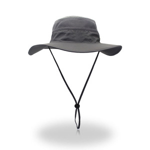 Men and Women Embroidery Bucket <b>Hat</b> Quick Dry Sun <b>Hats</b> Plain Outdoor Fishing Hunting Safari Boonie <b>Cap</b> - Product Image 1