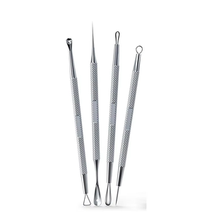 Custom Double Sided Stainless Steel Nail Cuticle Pusher Cleaner Wide Jaw Opening Curved Blade for Manicure <b>Removing</b> Dead Nail - Product Image 1