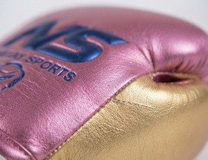 Gants de boxe NABTAY SPORTS en cuir véritable rose, antidérapants, légers, à lacets, pour poignet, unisexes, pour l'entraînement - Product Image 3