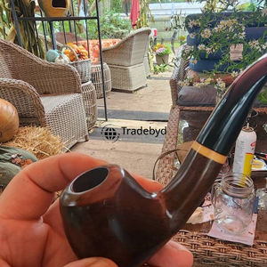 Pipa de Tabaco de Madera Estilo Vintage, Tallada a Mano, Madera Natural, Pipa Clásica para Fumadores, Regalo para Coleccionistas por Tradebyd - Product Image 6
