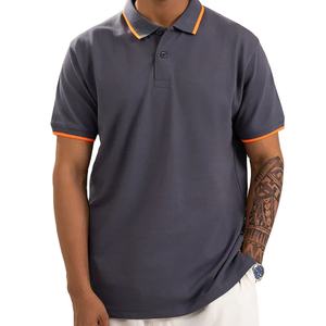 Camisas para Hombre Personalizadas de Primera Calidad, Camiseta Polo 100% Algodón, Cuello Alto, Logotipo Personalizado Impreso, Servicio OEM, Camiseta Polo para Hombre - Product Image 5