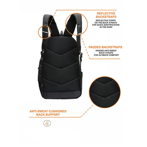 Sacs à dos de randonnée et de voyage pour hommes, couleur noire, imperméables, légers, grande capacité, pour ordinateur portable, pour garçons - Product Image 4
