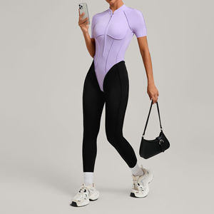 Mono deportivo de una pieza para mujer al por mayor, sin espalda, para fitness, gimnasio, enterizo, playsuit - Product Image 5