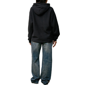 Nouveau sweat à capuche ovale pour homme, coupe ample, en mélange de coton et polaire, ajustement décontracté, logo personnalisé sur le devant, fabricant OEM ODM marque privée - Product Image 6