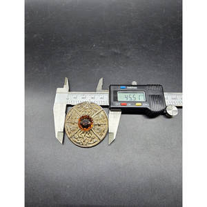 Broche Escocés Tradicional Vintage Personalizado al por Mayor, con Diseño de Espiga y Tejido Celta, en Plata con Piedra de Citrino, 45mm de Ancho, 26 Gramos - Product Image 6