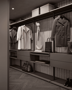 Armario de Dormitorio Moderno Personalizado JY Project, Armario Independiente de MDF, Muebles de Lujo con Estructura sin Marco, Estilo Europeo - Product Image 4